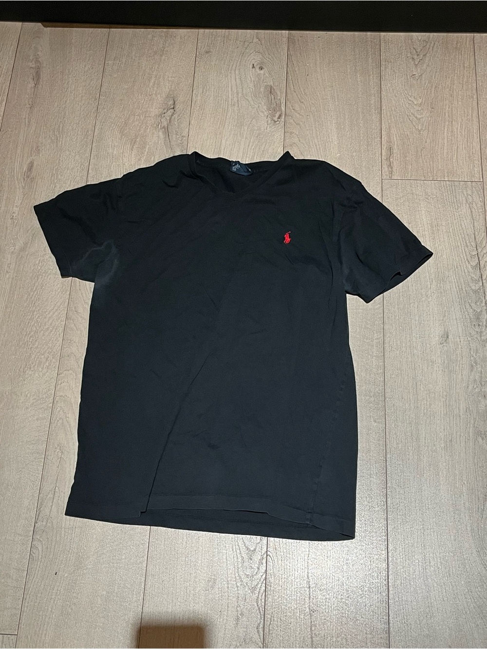 Polo by Ralph Lauren Black Short Sleeve Tee with Red Pony Logo